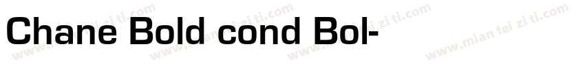Chane Bold cond Bol字体转换